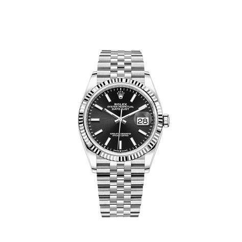 Rolex Datejust 36 watch: Oystersteel and white gold 